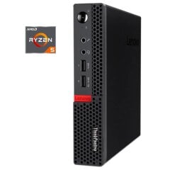 Неттоп Lenovo ThinkCentre M715q Tiny USFF / AMD Ryzen 5 2400G (4 (8) ядра по 3.6 - 3.9 GHz) / 8 GB DDR4 / 256 GB SSD M.2 / AMD Radeon RX Vega 11 Graphics