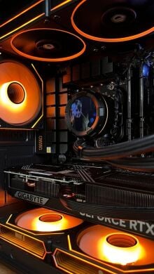 Збірка під замовлення: новий ігровий ПК GameMax Hype-M Black Tower / AMD Ryzen 7 7700 (8 (16) ядер по 3.8 - 5.3 GHz) / 32 GB DDR5 / 1000 GB SSD M.2 / nVidia GeForce RTX 5070, 12 GB GDDR7, 192-bit / 750W