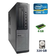 Системний блок Dell Optiplex 790 DT / Intel Core i5-2400 (4 ядра по 3.1 - 3.4 GHz) / 4 GB DDR3 / 320 GB HDD / Intel HD Graphics 2000 / DVD-RW