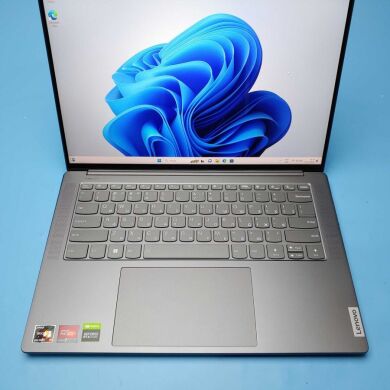 Игровой ультрабук Lenovo Yoga Slim 7 Pro 14ARH7 / 14" (3072x1920) IPS Touch / AMD Ryzen 9 6900HS (8 (16) ядер по 3.3 - 4.9 GHz) / 32 GB DDR5 / 256 GB SSD / nVidia GeForce RTX 3050, 4 GB GDDR6, 128-bit / WebCam / Win 11 Home