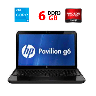 Ігровий ноутбук Б-класс HP Pavilion G6-2206SR / 15.6" (1366x768) TN / Intel Core i5-3210M (2 (4) ядра по 2.5 - 3.1 GHz) / 6 GB DDR3 / 80 GB SSD + 500 GB HDD / AMD Radeon HD 7600M, 2 GB GDDR3, 128-bit Ігровий ноутбук Б-класс HP Pavilion G6-2206SR / 15.6" (1366x768) TN / Intel Core i5-3210M (2 (4) ядра по 2.5 - 3.1 GHz) / 6 GB DDR3 / 80 GB SSD + 500 GB HDD / AMD Radeon HD 7600M, 2 GB GDDR3, 128-bit