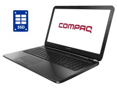 Ноутбук Б-класс HP Compaq 15-s100ng / 15.6" (1366x768) TN / Intel Celeron N2840 (2 ядра по 2.16 - 2.58 GHz) / 4 GB DDR3 / 120 GB SSD / Intel HD Graphics / WebCam / DVD-RW / Win 10