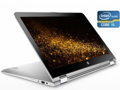 Ноутбук-трансформер HP Envy X360 15-aq101ng / 15.6" (1920x1080) IPS Touch / Intel Core i5-7200U (2 (4) ядра по 2.5 - 3.1 GHz) / 8 GB DDR4 / 128 GB SSD + 1000 GB HDD / Intel HD Graphics 620 / WebCam / Win 10