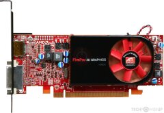 Дискретная видеокарта AMD Firepro V3800, 512 MB DDR3, 64-bit / 1x DVI, 1x DisplayPort