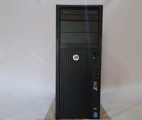 Робоча станція HP Z420 Workstation / Intel Xeon E5-1603 (4 ядра по 2.8 GHz) / 16 GB DDR3 ECC / 1 TB HDD / nVidia Quadro K2000, 2 GB GDDR5, 128-bit / USB 3.0 / FireWire 400 / DP / DVI