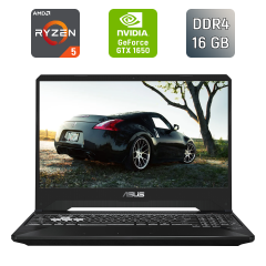 Игровой ноутбук Б-класс Asus TUF Gaming FX505DT / 15.6" (1920x1080) IPS / AMD Ryzen 5 3550H (4 (8) ядра по 2.1 - 3.7 GHz) / 16 GB DDR4 / 512 GB SSD / nVidia GeForce GTX 1650, 4 GB GDDR6, 128-bit / HDMI / WebCam