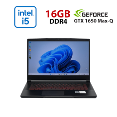 Ігровий ноутбук Б-клас MSI GF63 Thin 11SC MS-16R6 / 15.6" (1920x1080) IPS / Intel Core i5-11400H (6 (12) ядер по 2.7 - 4.5 GHz) / 16 GB DDR4 / 960 GB SSD / nVidia GeForce GTX 1650 Max-Q, 4 GB GDDR6, 128-bit / WebCam