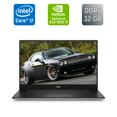 Ігровий ноутбук Dell XPS 15 9570 / 15.6" (1920x1080) IPS / Intel Core i7-8750H (6 (12) ядер по 2.2 - 4.1 GHz) / 32 GB DDR4 / 1000 GB SSD / nVidia GeForce GTX 1050 Ti, 4 GB GDDR5, 128-bit / HDMI / Windows 10
