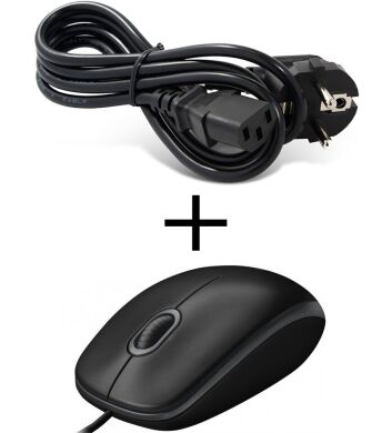 Кабель живлення + провідна мишка