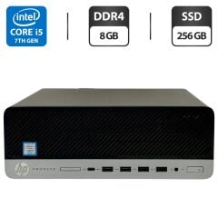 Компьютер HP ProDesk 600 G3 SFF / Intel Core i5-7500 (4 ядра по 3.4 - 3.8 GHz) / 8 GB DDR4 / 256 GB SSD / Intel HD Graphics 630