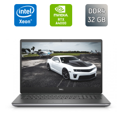 Мобільна робоча станція Dell Precision 7760 / 17.3" (3840x2160) IPS / Intel Xeon W-11855M (6 (12) ядер по 3.2 - 4.9 GHz) / 32 GB DDR4 / 1000 GB SSD / nVidia RTX A4000, 8 GB GDDR6, 256-bit / HDMI / WebCam / Windows 11
