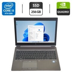 Мобильная рабочая станция Б-класс HP ZBook 15 G6 / 15.6" (1920x1080) IPS / Intel Core i5-9300H (4 (8) ядра по 2.4 - 4.1 GHz) / 16 GB DDR4 / 256 GB SSD / nVidia Quadro T1000, 4 GB GDDR5, 128-bit / WebCam