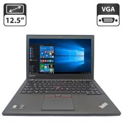 Нетбук Lenovo ThinkPad X250 / 12.5" (1366x768) TN / Intel Core i5-5300U (2 (4) ядра по 2.3 - 2.9 GHz) / 8 GB DDR3 / 500 GB HDD / Intel HD Graphics 5500 / WebCam