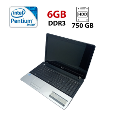 Ноутбук Acer E1-531 / 15.6" (1366x768) TN / Intel Pentium B970 (2 ядра по 2.3 GHz) / 6 GB DDR3 / 750 GB HDD / Intel HD Graphics / WebCam