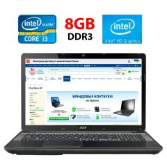 Ноутбук Acer TravelMate P273-M / 17" (1600x900) TN / Intel Core i3-3110M (2 (4) ядра по 2.4 GHz) / 8 GB DDR3 / 128 GB SSD / Intel HD Graphics 4000 / WebCam