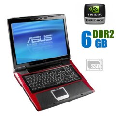 Ноутбук Б-класс Asus ROG G71G / 17.1" (1920x1200) TN / Intel Core 2 Duo P8700 (2 ядра по 2.53 GHz) / 6 GB DDR2 / 240 GB SSD NEW / nVidia GeForce GTX 260M, 1 GB GDDR3, 256-bit / WebCam