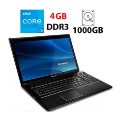 Ноутбук Б-клас Lenovo G560 / 15.6" (1366x768) TN / Intel Core i5-430M (2 (4) ядра по 2.26 - 2.53 GHz) / 4 GB DDR3 / 1000 GB HDD / Intel HD Graphics / WebCam