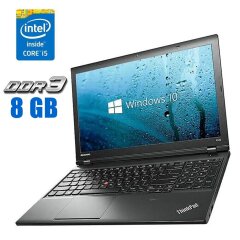 Ноутбук Б-клас Lenovo ThinkPad L540 / 15.6" (1920x1080) TN / Intel Core i5-4210M (2 (4) ядра по 2.6 - 3.2 GHz) / 8 GB DDR3 / 240 GB SSD / Intel HD Graphics 4600 / WebCam / Win 10 