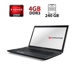 Ноутбук Б-класс Packard Bell LK11BZ / 17.3" (1600x900) TN / AMD E-300 (2 ядра по 1.3 GHz) / 4 GB DDR3 / 240 GB SSD / AMD Radeon HD 6310 Graphics / WebCam