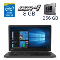 Ноутбук Б-класс Toshiba Dynabook TECRA A50-F / 15.6" (1920x1080) IPS / Intel Core i5-8250U (4 (8) ядра по 1.6 - 3.4 GHz) / 8 GB DDR4 / 256 GB SSD / Intel UHD Graphics 620 / WebCam