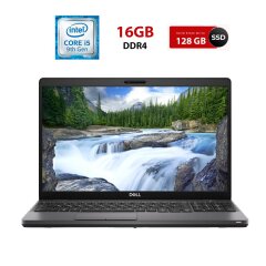 Ноутбук Dell Latitude 5501 / 15.6" (1920x1080) IPS / Intel Core i5-9400H (4 (8) ядра по 2.5 - 4.3 GHz) / 16 GB DDR4 / 128 GB SSD + 500 GB HDD / Intel UHD Graphics 630 / WebCam