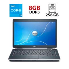 Ноутбук Dell Latitude E6430 / 14" (1366x768) TN / Intel Core i5-3340M (2 (4) ядра по 2.7 - 3.4 GHz) / 8 GB DDR3 / 256 GB SSD / Intel HD Graphics 4000 / WebCam