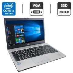 Ноутбук Fujitsu LifeBook U745 / 14" (1920x1080) IPS / Intel Core i5-5200U (2 (4) ядра по 2.2 - 2.7 GHz) / 4 GB DDR3 / 240 GB SSD / Intel HD Graphics 5500 / WebCam