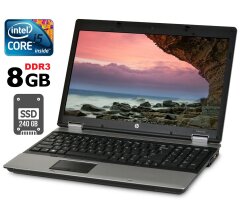 Ноутбук HP ProBook 6550b / 15.6" (1600x900) TN / Intel Core i5-520M (2 (4) ядра по 2.4 - 2.93 GHz) / 8 GB DDR3 / 240 GB SSD / Intel HD Graphics / DVD-RW / DisplayPort