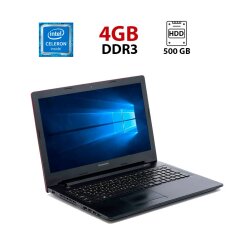 Ноутбук Lenovo G50-70 / 15.6" (1366x768) TN / Intel Celeron 2957U (2 ядра по 1.4 GHz) / 4 GB DDR3 / 500 GB HDD / Intel HD Graphics / WebCam