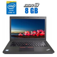 Ноутбук Lenovo ThinkPad T460 / 14" (1366x768) TN / Intel Core i5-6300U (2 (4) ядра по 2.4 - 3.0 GHz) / 8 GB DDR3 / 240 GB SSD / Intel HD Graphics 520 / WebCam / Две АКБ