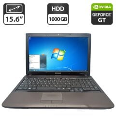 Ноутбук Samsung RV580 / 15.6" (1366x768) TN / Intel Core i3-330M (2 (4) ядра по 2.1 GHz) / 6 GB DDR3 / 1000 GB HDD / nVidia GeForce GT 330M, 1 GB GDDR3, 128-bit / WebCam / DVD-ROM