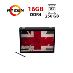 Ультрабук-трансформер Lenovo ThinkPad L13 YOGA / 13" (1920x1080) IPS Touch / AMD Ryzen 5 7530U (6 (12) ядер по 2.0 - 4.5 GHz) / 16 GB DDR4 / 256 GB SSD / AMD Radeon RX Vega 7 / WebCam