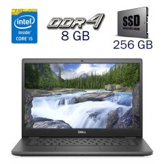 Ультрабук Б-клас Dell Latitude 3410 / 14" (1366x768) TN / Intel Core i5-10210U (4 (8) ядра по 1.6 - 4.2 GHz) / 8 GB DDR4 / 256 GB SSD / Intel UHD Graphics for 10th Generation / WebCam + Бездротова мишка