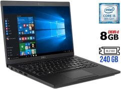 Ультрабук Б-класс Dell Latitude 7390 / 13.3" (1920x1080) IPS Touch / Intel Core i5-8350U (4 (8) ядра по 1.7 - 3.6 GHz) / 8 GB DDR4 / 240 GB SSD M.2 / Intel UHD Graphics 620 / WebCam / Windows 10 лицензия