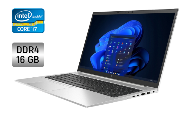 Ультрабук HP EliteBook 850 G8 / 15.6" (1920x1080) IPS / Intel Core i7-1165G7 (4 (8) ядра по 2.8 - 4.7 GHz) / 16 GB DDR4 / 512 GB SSD / Intel Iris Xe Graphics / WebCam / Fingerprint