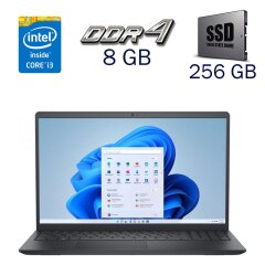 Ультрабук Dell Inspiron 3511 / 15.6" (1920x1080) IPS / Intel Core i3-1115G4 (2 (4) ядра по 3.0 - 4.1 GHz) / 8 GB DDR4 / 256 GB SSD / Intel UHD Graphics for 11th Generation / WebCam