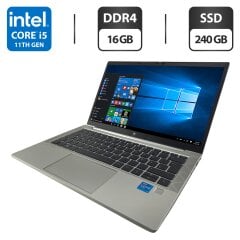 Ультрабук HP EliteBook 830 G8 / 13.3" (1920x1080) IPS / Intel Core i5-1145G7 (4 (8) ядра по 2.6 - 4.4 GHz) / 16 GB DDR4 / 240 GB SSD / Intel Iris X Graphics / WebCam