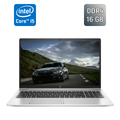 Ультрабук HP ProBook 450 G8 / 15.6" (1920x1080) IPS / Intel Core i5-1135G7 (4 (8) ядра по 2.4 - 4.2 GHz) / 16 GB DDR4 / 256 GB SSD / Intel Iris Xe Graphics / WebCam / TouchID