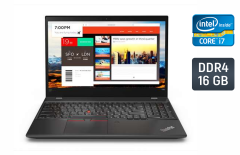 Ультрабук Lenovo ThinkPad T580 / 15.6" (1920x1080) IPS / Intel Core i7-8550U (4 (8) ядра по 1.8 - 4.0 GHz) / 16 GB DDR4 / 480 GB SSD / Intel UHD Graphics 620 / WebCam / TouchID / Windows 10