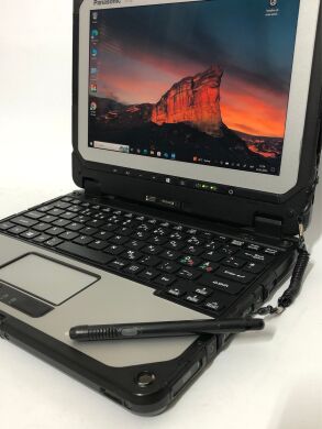 Захищений нетбук-трансформер Б-клас Panasonic Toughbook CF-20 MK2 / 10.1" (1920x1200) IPS Touch / Intel Core i5-7Y57 (2 (4) ядра по 1.2 - 3.3 GHz) / 8 GB DDR3 / 256 GB SSD / Intel HD Graphics 615 / WebCam / Win 10 Pro
