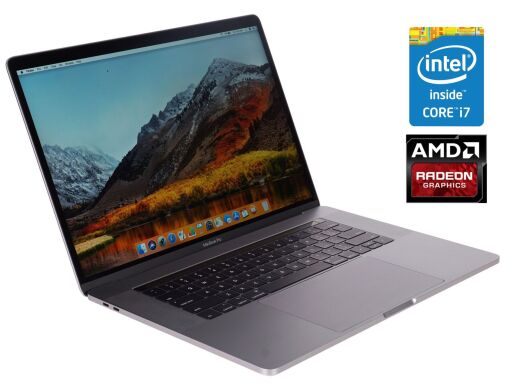 Игровой ультрабук Б-класс Apple MacBook Pro 2016 A1707 / 15.4" (2880x1800) IPS / Intel Core i7-6820HQ (4 (8) ядра по 2.7 - 3.6 GHz) / 16 GB DDR4 / 512 GB SSD / AMD Radeon Pro 455, 2 GB GDDR5, 128-bit / WebCam / MacOS