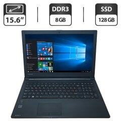 Ноутбук Б-класс Toshiba Satellite Pro R50-B-16K / 15.6" (1366x768) TN / Intel Core i3-4005U (2 (4) ядра по 1.7 GHz) / 8 GB DDR3 / 128 GB SSD / Intel HD Graphics 4400 / WebCam
