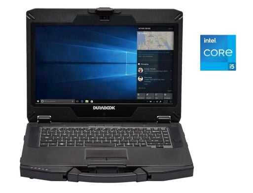 Напівзахищений ноутбук Durabook S14I / 14" (1920x1080) TN / Intel Core i5-1135G7 (4 (8) ядра по 2.4 - 4.2 GHz) / 16 GB DDR4 / 256 GB SSD / Intel Iris Xe Graphics / WebCam