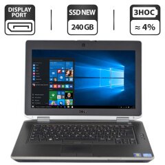 Ноутбук Dell Latitude E6430 / 14" (1366x768) TN / Intel Core i5-3320M (2 (4) ядра по 2.6 - 3.3 GHz) / 8 GB DDR3 / 240 GB SSD NEW / Intel HD Graphics 4000 / WebCam / DVD-ROM + Windows 10 Pro