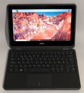 Нетбук-трансформер Dell Latitude 3190 2-in-1 / 11.6" (1366x768) TN Touch / Intel Pentium Silver N5000 (4 ядра по 1.1 - 2.7 GHz) / 4 GB DDR4 / 128 GB SSD / Intel UHD Graphics 605 / WebCam / Win 10 Pro