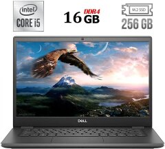 Ультрабук Б-клас Dell Latitude 3410 / 14" (1920x1080) IPS / Intel Core i5-10210U (4 (8) ядра по 1.6 - 4.2 GHz) / 16 GB DDR4 / 256 GB SSD M.2 / Intel UHD Graphics / WebCam / USB 3.2 / HDMI / Windows 10 ліцензія