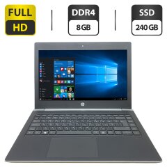 Ультрабук Б-класс HP ProBook 430 G5 / 13.3" (1920x1080) IPS / Intel Core i5-8250U (4 ядра по 1.6 - 3.4 GHz) / 8 GB DDR4 / 240 GB SSD / Intel UHD Graphics 620 / WebCam