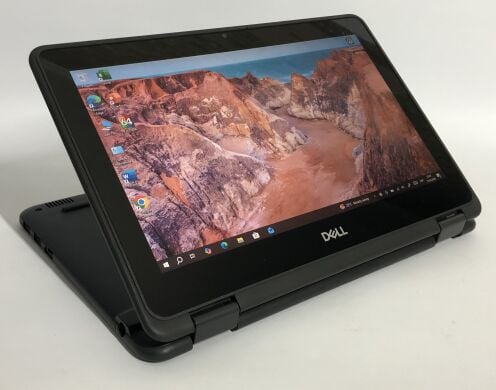 Нетбук-трансформер Dell Latitude 3190 2-in-1 / 11.6" (1366x768) TN Touch / Intel Pentium Silver N5000 (4 ядра по 1.1 - 2.7 GHz) / 4 GB DDR4 / 128 GB SSD / Intel UHD Graphics 605 / WebCam / Win 10 Pro