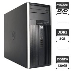 Компьютер HP Compaq Pro 6300 Tower / Intel Core i5-3470 (4 ядра по 3.2 - 3.6 GHz) / 8 GB DDR3 / 120 GB SSD NEW / Intel HD Graphics 2500 / DVD-ROM