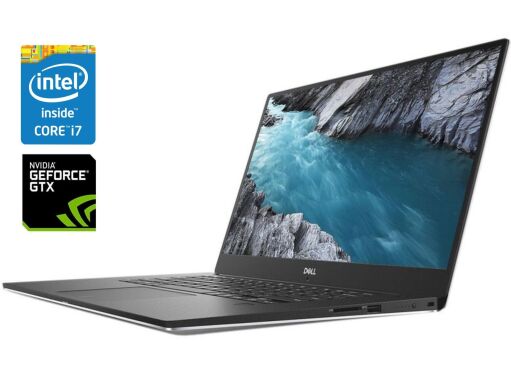 Игровой ноутбук Dell XPS 15 9570 / 15.6" (3840x2160) IPS Touch / Intel Core i7-8750H (6 (12) ядер по 2.2 - 4.1 GHz) / 16 GB DDR4 / 256 GB SSD / nVidia GeForce GTX 1050 Ti Max-Q, 4 GB GDDR5, 128-bit / WebCam